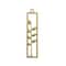 John Bead 34mm Gold Rectangle Leaves Beadwork Pendants, 4ct.